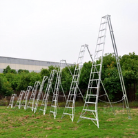 Échelle trépied multifonctionnelle en alliage d'aluminium, portable, pour verger, jardin, extérieur, pliable, 300 kg