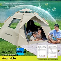Tente de camping pliable portable pour l'extérieur, tente entièrement automatique à installation rapide, prête pour la plage et imperméable