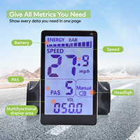 M5 [Haytrix] Pantalla LCD GPS para Scooter y Bicicleta Eléctrica, Velocímetro, Ordenador de Ciclismo para Accesorios de Bicicleta de Carretera, Kit de Conversión de Bicicleta