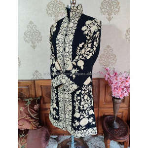 Chaqueta Larga Bordada a Mano Suzani, Estilo Bohemio Otoñal, Uzbeko, Cachemir, Crewel, Regalo Especial de Navidad, Clásico - Product Image 5