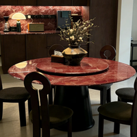 Dalles polies en marbre Rosso Levanto rouge foncé avec veines blanches pour carrelages intérieurs, plans de travail, escaliers dans les villas et les appartements