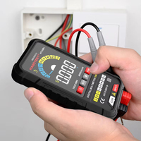 HABOTEST HT124B + Multimeter kapasitansi AC DC pintar 4000 hitungan 0-600V Tampilan TN tegangan AC/DC-Multitester DMM paling populer