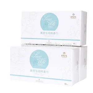 Custom High Quality Cotton Tissue Soft Pack Hand Towels 100% Cotton Face Beauty Facial Tissue Disposable Face Towel