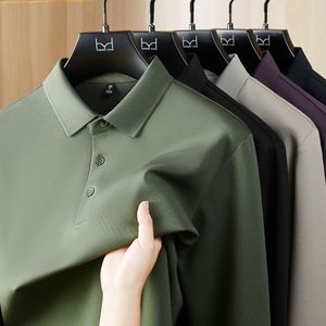 เสื้อเชิ้ตแขนยาวผู้ชายผ้าฝ้ายมัมบาเนื้อหนา 260 กรัม สำหรับฤดูใบไม้ร่วงและฤดูหนาว สีพื้นลำลอง ปักลายได้ตามสั่ง - Product Image 4