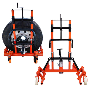 Nouveau produit : Chariot élévateur à roues réglable en hauteur pour pneus, déplaceur de roues pour démonte-pneus, chariot à double roue - Product Image 6