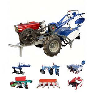 Motoculteur diesel spécial 20 CV pour la création de sillons, <span class=keywords><strong>avec</strong></span> sillonneuse réglable pour la culture de légumes en serre - Product Image 1