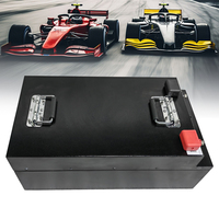 Baterai Lithium Solid State 72V 60Ah dengan Output Puncak 300A, Katoda LiFePO4, 4000 Siklus untuk Go-Kart & Perahu