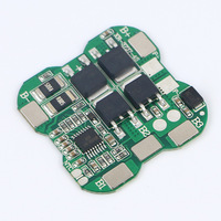 Carte de protection PCB pour pack de batteries au lithium 18650 4S 12A BMS, anti-surcharge, anti-décharge excessive, anti-court-circuit, limite de courant 40A