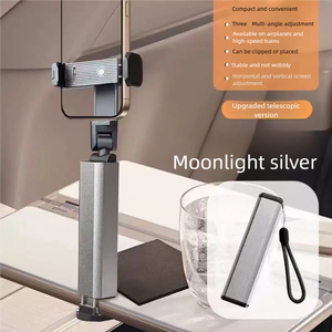 Retractable Phone Stand Universal <b>Rotation</b> Landscape Portrait Switch Portable Travel Holder for Airplane Train Desktop Car - Product Image 2