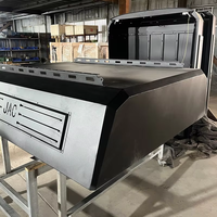 Bâche de benne robuste pour pick-up, monobloc soudé, porte simple, toit rigide étanche en acier laminé pour plateau de chargement de pick-up