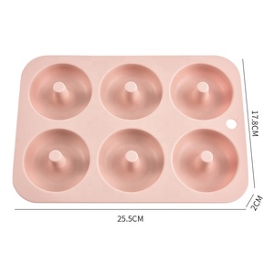 Moule à donuts en silicone pour la maison, moule à bonbons en silicone, moule à gâteau en silicone à 6 cavités, plaque de cuisson antiadhésive pour la cuisine - Product Image 5