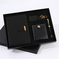 Set de Regalo Promocional de Cuaderno de Cuero Moderno A5 con Bolígrafo Metálico y Recarga de Tinta, Marca SHANQI, Novedad para Aniversarios, Celebraciones y Negocios