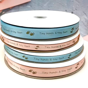 Cinta de Impresión de Alta Calidad Personalizada, Cintas en Relieve 3D, Rollo de Cinta Grosgrain Personalizada con Logotipo - Product Image 5