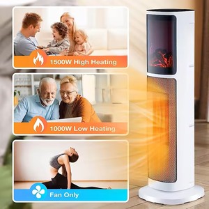 Calentador de Cerámica PTC de Torre, Eléctrico, con Llama, Moderno, de <span class=keywords><strong>Bajo</strong></span> <span class=keywords><strong>Consumo</strong></span> y Ahorro de Energía, Nuevo, Pequeño, para Hogar u Oficina - Product Image 4