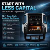 Pasokan Pabrik Head Unit Android Gaya Tesla 12.1 Inch, Mendukung Kamera Mundur untuk Chevrolet Silverado / Sierra 2019 2020 2021