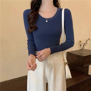 Áo len nữ thu đông 2025 tay dài, kiểu dáng ôm body, chất liệu trơn, phong cách công sở, mặc thường ngày - Product Image 3