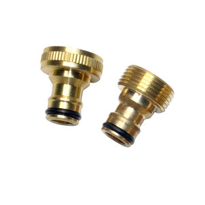 อะแดปเตอร์ก๊อกน้ำทองเหลืองขนาด 1/2\" 3/4\" สำหรับระบบน้ำในสวน เชื่อมต่อเร็ว ปืนฉีดน้ำสำหรับเครื่องซักผ้า ข้อต่อมาตรฐาน - Product Image 2