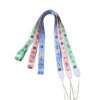 Lanières personnalisées en polyester imprimées par sublimation, avec sangle réglable, motif dessin animé, pour clés de voiture, vente en gros