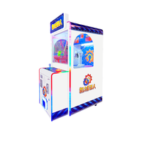 Petite machine de jeu de grue à griffes d'intérieur Jouet en peluche et vente de bonbons 220V Paiement de pièces Matériaux en bois et en métal pour l'amusement