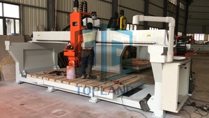 Jd5 <span class=keywords><strong>CNC</strong></span> đá cầu <span class=keywords><strong>Saw</strong></span> 5-trục Máy cắt PLC hộp Số động cơ 18.5KW động cơ 3200x2000 mét Công suất đá cẩm thạch Granite cắt - Product Image 3