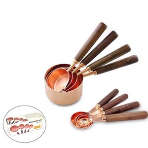 ชุดช้อนตวงสแตนเลสสตีลสีโรสโกลด์ 4 ชิ้น ขายดี มีความต้องการสูง - Product Image 5