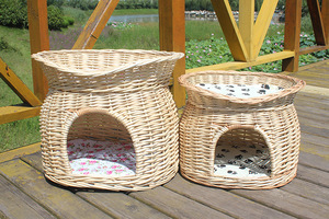 <span class=keywords><strong>Lit</strong></span> d'été en <span class=keywords><strong>rotin</strong></span> durable pour <span class=keywords><strong>chien</strong></span> Cool Pet Cat Bed avec matériau écologique - Product Image 2