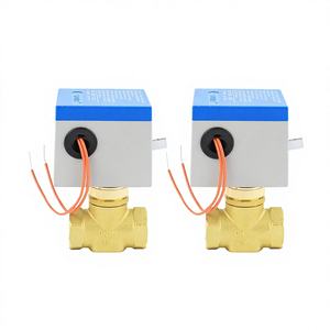 Vanne à boisseau sphérique électrique bidirectionnelle en laiton DN15-25 pour climatisation centralisée et remplacement de vanne solénoïde de chauffe-eau - Product Image 1