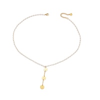 Collier Pendentif en Acier Inoxydable avec Calligraphie Arabe Musulmane Sabr Shukr Tawakkul Allah, Bijou de Mode Islamique, Vente en Gros pour l'Aïd