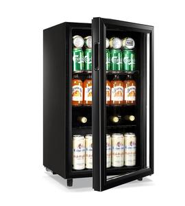 Mini-réfrigérateur de bar avec porte vitrée, refroidisseur de boissons à faible bruit et température constante pour le stockage du vin et des boissons - Product Image 2