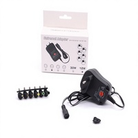 Adaptateur DC 3V 4.5V 5V 6V 7.5V 9V 12V 12W, alimentation réglable avec multiprise, 6 adaptateurs universels, chargeur EU