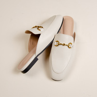 Sandales plates à bout fermé avec nœud papillon QuiteS 2026, talons plats en PU, chaussures décontractées de bureau sexy, mocassins quotidiens à bout fermé pour femmes