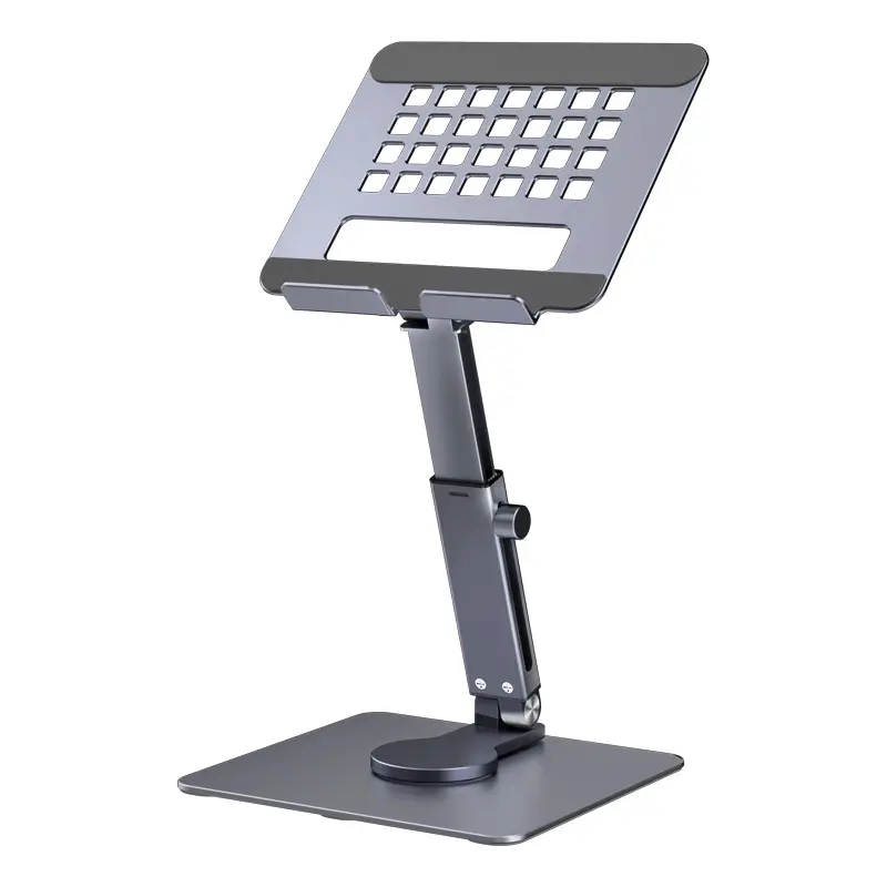 Bureau Pc Tablet Standaard Aluminium Metalen Computer Stand Gevouwen Draaiende Draagbare Standaard