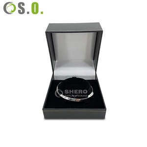 Caja de Cartón Negra Personalizada con Logotipo para Joyería, Empaque para Anillos, Colgantes, Pulseras, Brazaletes, Collares, Aretes - Product Image 1