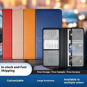 Étui de permis de conduire en cuir PU bon marché à la mode pour immatriculation de voiture - Product Image 3