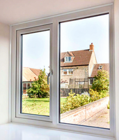 Ventanas Abatibles y Oscilobatientes de PVC con Doble Acristalamiento, Resistentes a Huracanes, Modernas, para Dormitorio y Cocina, Venta al Por Mayor