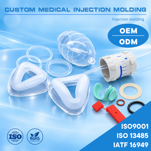หน้ากากช่วยหายใจ ISO 13485 ถุงช่วยหายใจ โอริง ปะเก็น ชิ้นส่วนพลาสติกทางการแพทย์ การฉีดขึ้นรูปพลาสติกแบบ OEM - Product Image 1
