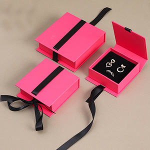 HONPAK Eco-Friendly Premium Recycled <strong>Paper</strong> <strong>Small</strong> Jewelry Gift <strong>Box</strong> with Velvet Insert for Ring Necklace Organizer - Product Image 3