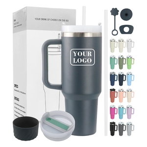 Vente en gros usine : Gobelet <span class=keywords><strong>isotherme</strong></span> d'aventure en acier inoxydable, personnalisable, avec poignée, 40 oz - Product Image 1
