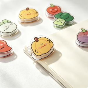 Vente directe usine – Nouveaux clips de classement mignons pour étudiants, clips personnalisés en forme de légumes, clips de reliure en <span class=keywords><strong>plastique</strong></span> spéciaux pour bureau, modèle DK245 - Product Image 1