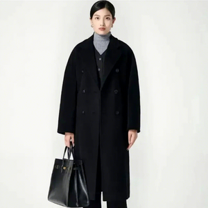<span class=keywords><strong>Manteau</strong></span> <span class=keywords><strong>Long</strong></span> <span class=keywords><strong>Femme</strong></span> de Luxe Hiver Haute Qualité Matériau 10% Cachemire 90% <span class=keywords><strong>Laine</strong></span> Couleur <span class=keywords><strong>Camel</strong></span> Réversible pour Femmes - Product Image 6
