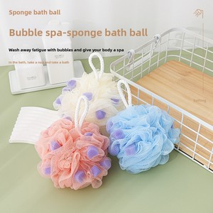 Balle de bain non-éclatante, grande éponge douce à particules, serviette de bain exfoliante, accessoire de massage du dos, fleur de bain - Product Image 6