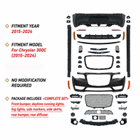 Kit carrosserie style SRT avec pare-chocs avant et arrière, calandre avant et jupes latérales – Pack de conversion et de mise à niveau pour Chrysler 300C 2015-2024