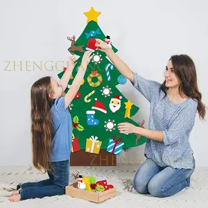 ZhengguangおもちゃDIYフェルトクリスマス子供の木取り外し可能な装飾品子供がギフトを飾るおもちゃの活動