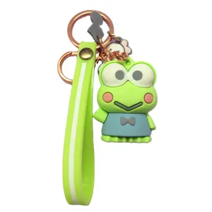 Keychains PVC Rubber Plastic Keychain Little Frog Cartoon Key Chain