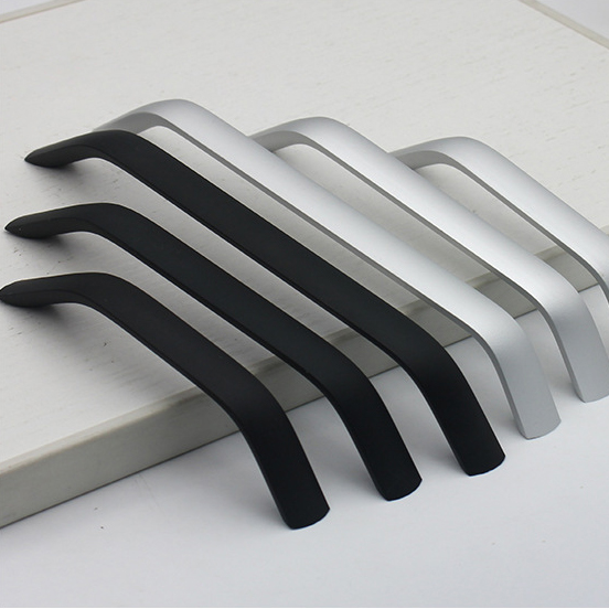 309 Matte Space Aluminum Alloy Solid Handle Simple Modern Design Joker Cabinet Wardrobe Drawer Door Handle Factory Direct Sale