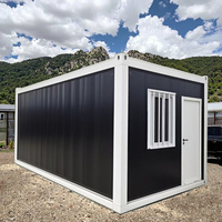 Maison de conteneur à panneau sandwich en acier amovible modulaire de 20 pieds pour une utilisation en extérieur