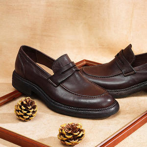 Bottes de cheville rétro pour homme 2025, style chevalier, marron, avec semelles épaisses et douces, pour printemps, automne/hiver, modèles de bottes longues - Product Image 2