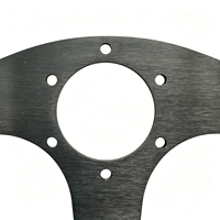 Volant de course plat et profond SSW03 en daim, volant de drift en aluminium 6061, PCD 6*70mm, 280/320/350mm pour utilisation en cockpit de simulation de course
