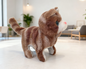 Đồ chơi đi bộ điện, Mèo sang trọng sủa, thú cưng mô phỏng dễ thương cho trẻ em - Product Image 3