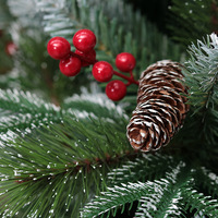 Arbre de Noël artificiel de haute qualité en gros, meilleur arbre de Noël artificiel pré-éclairé en matériau synthétique